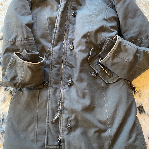 Canada Goose Black Youth Brittania Parka XL (18) (woman women xs equivalent) - Picture 7 of 14